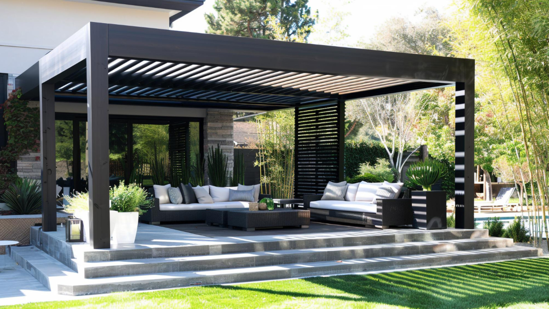 Pergola bioclimatique : la solution idéale pour une terrasse confortable par tous les temps
